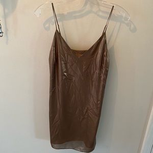 Wilfred gold slip dress